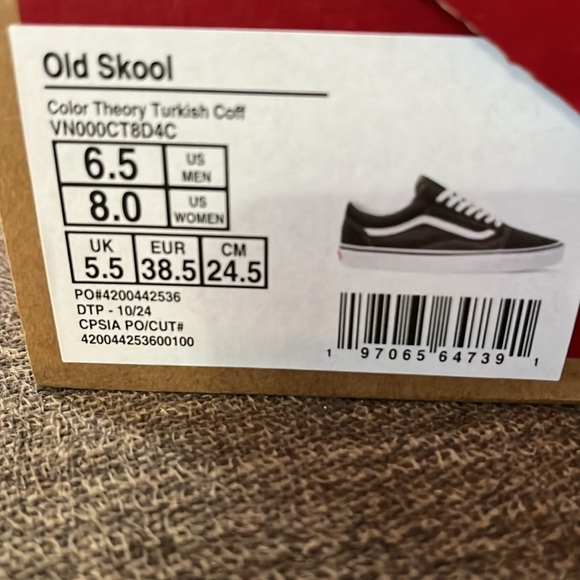 New VANS Old Skool Women’s 8 Men’s 6.5 Brown - Picture 5 of 6